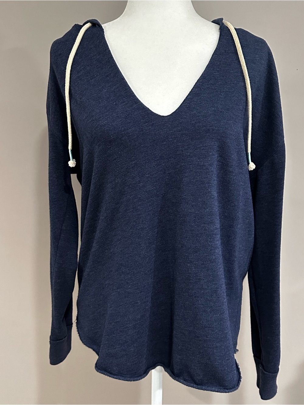 Victoria’s Secret Navy V-Neck Hooded Sweatshirt